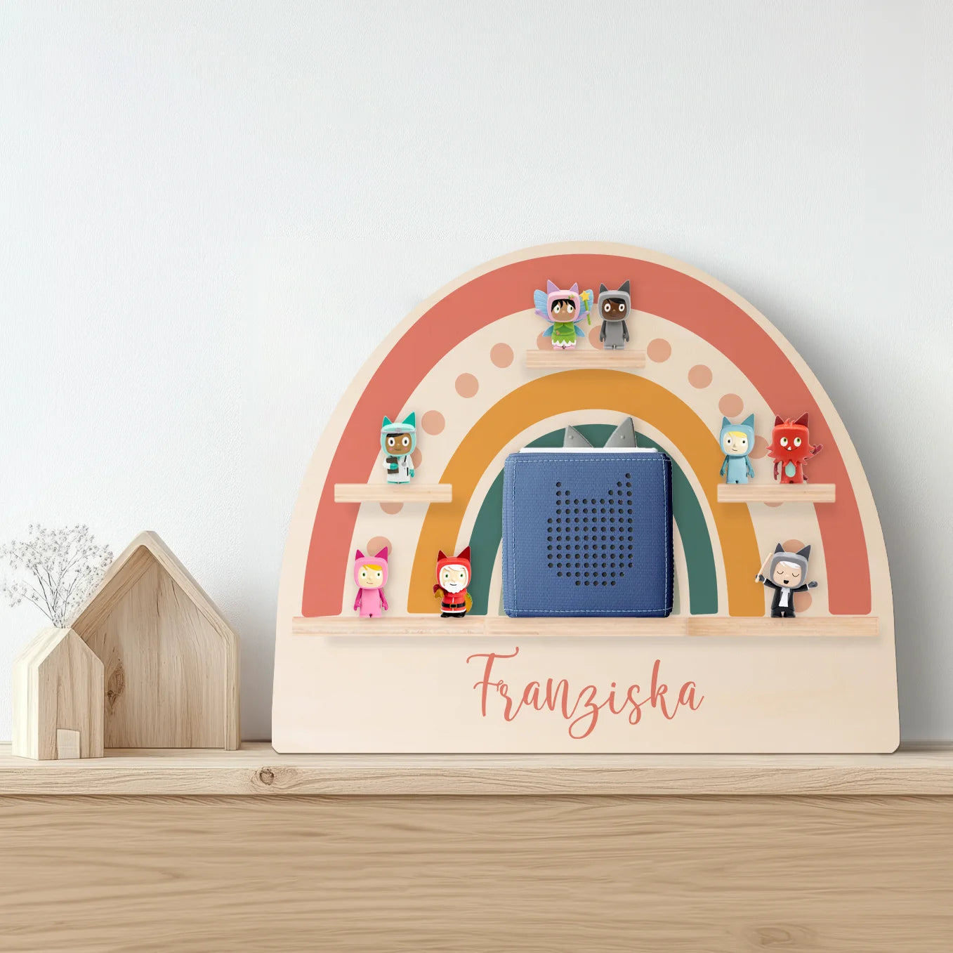 Personalisiertes Tonie Regal "Regenbogen"