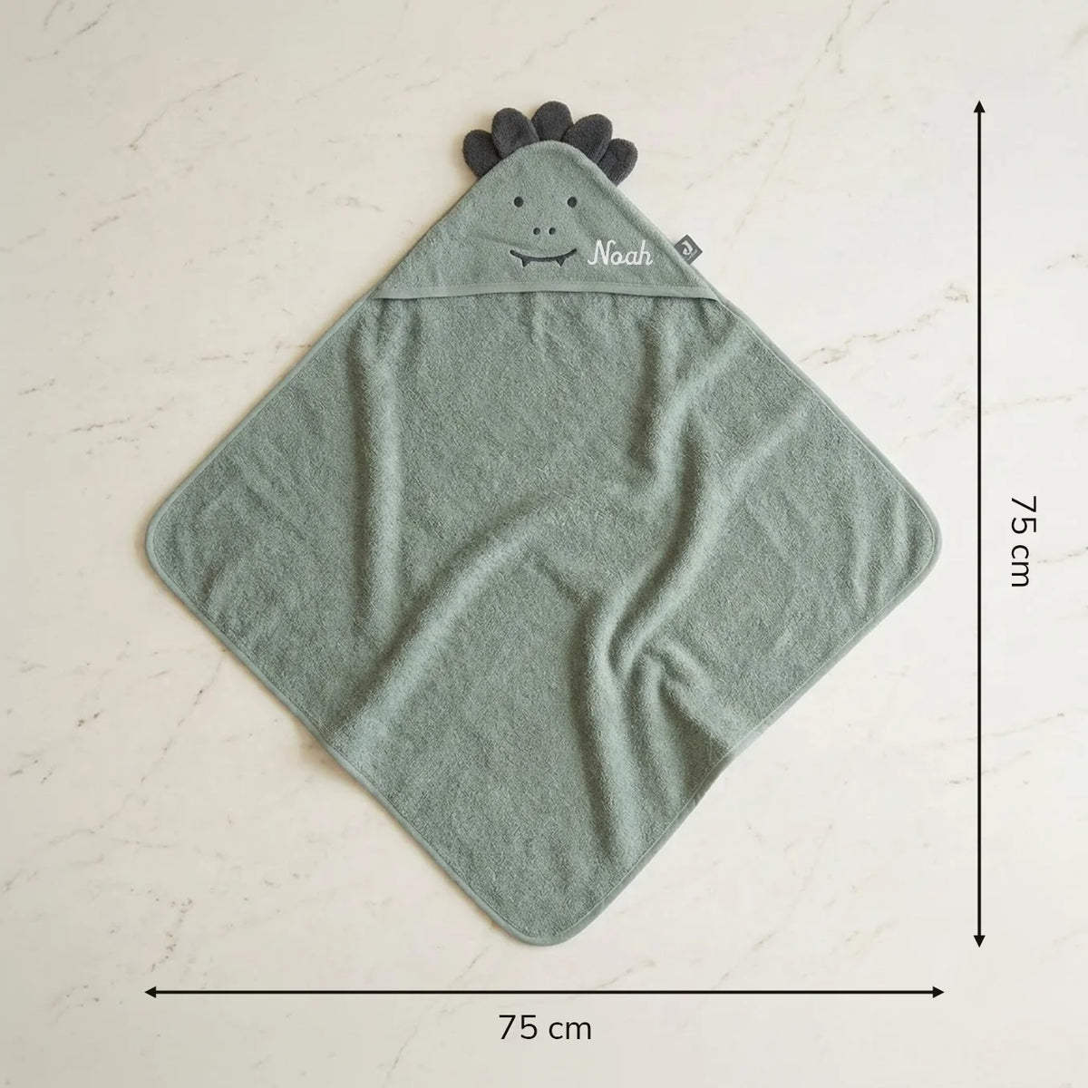 Cape de bain personnalisée "Dino" avec broderie — Vue 3 market_france