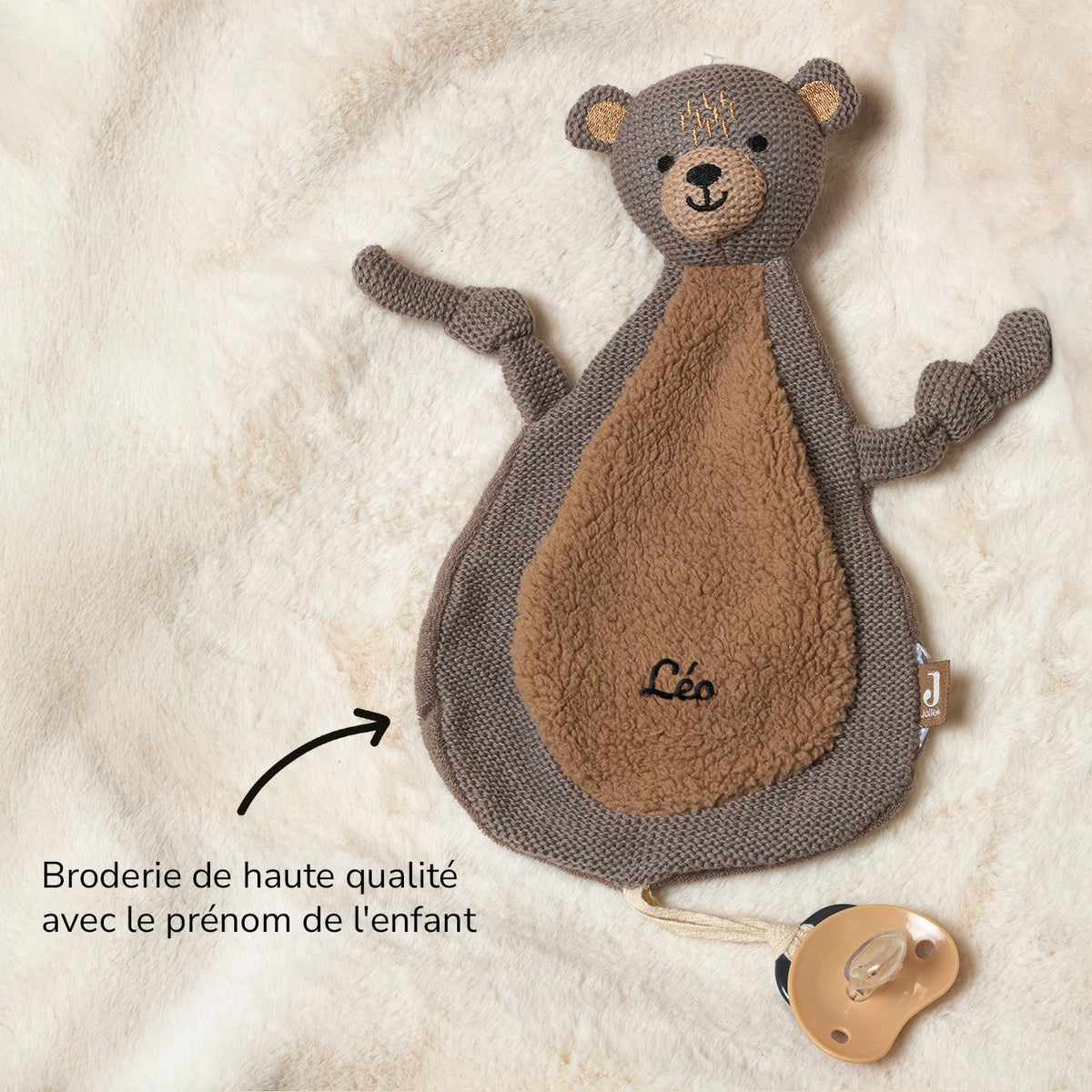 Doudou Personnalisé Brodé « Animal Préféré » — Vue 4 market_france