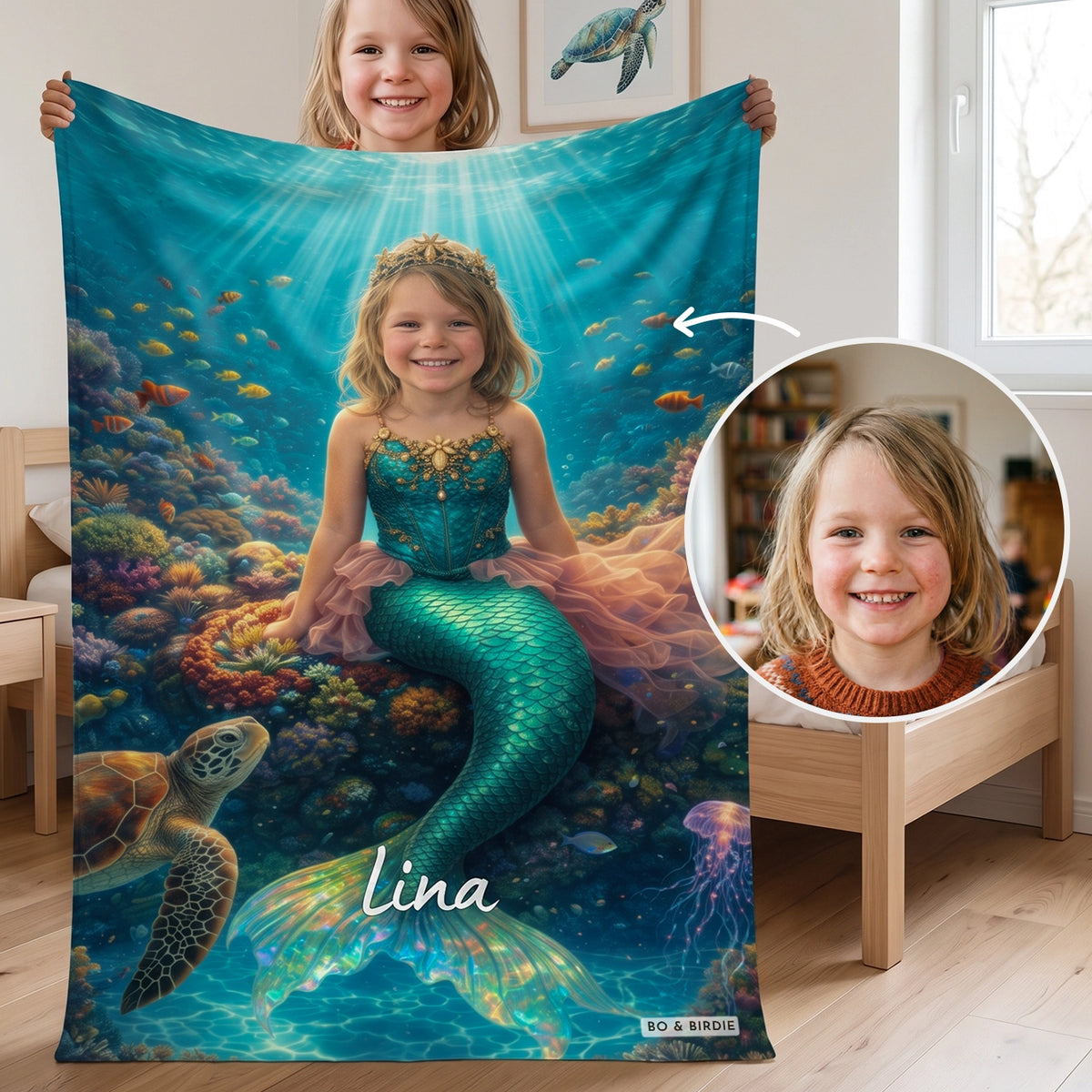 Couverture personnalisée "Sirène"