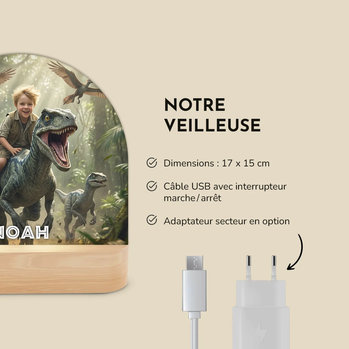Veilleuse personnalisée "Dino" — Vue 8 market_france