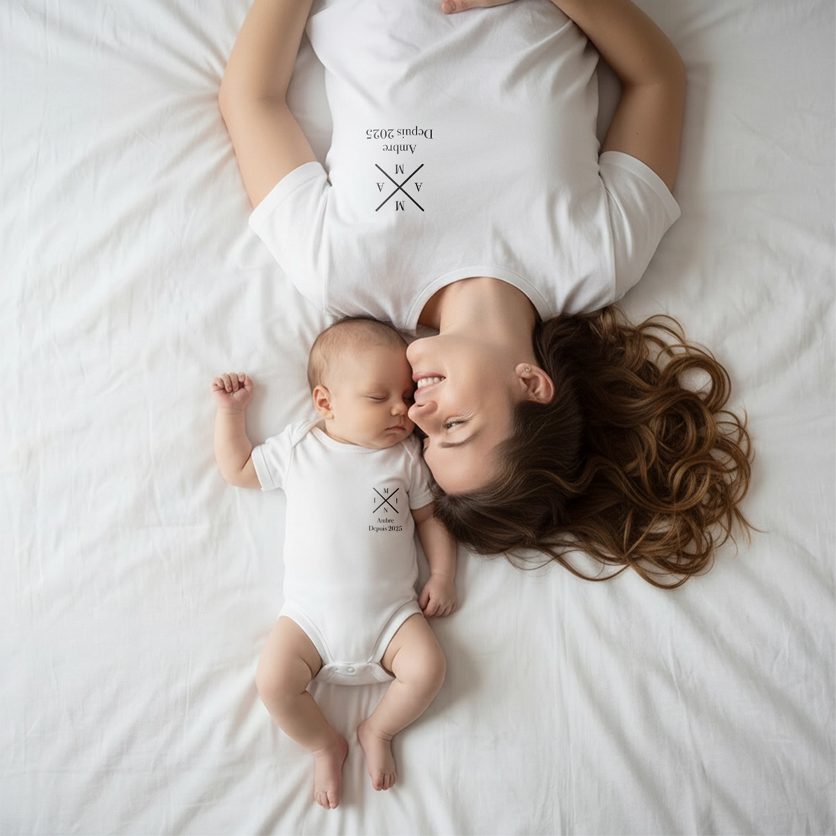 Duo assorti personnalisé Maman & Bébé « Maman - Mini » — Vue 5 market_france