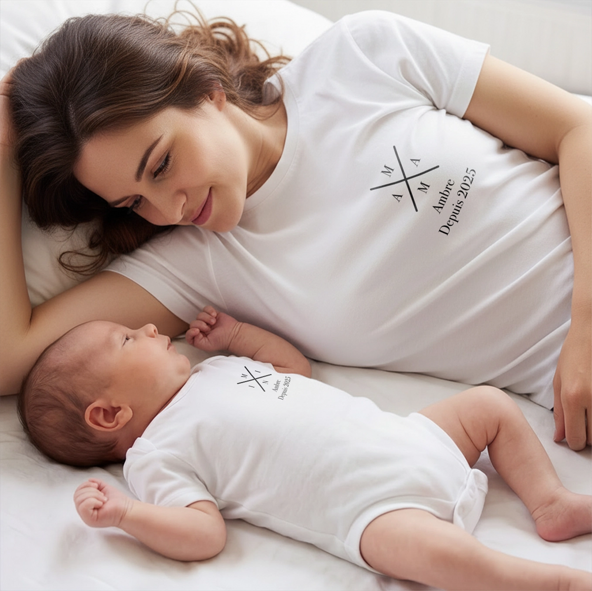 Duo assorti personnalisé Maman & Bébé « Maman - Mini » — Vue 6 market_france