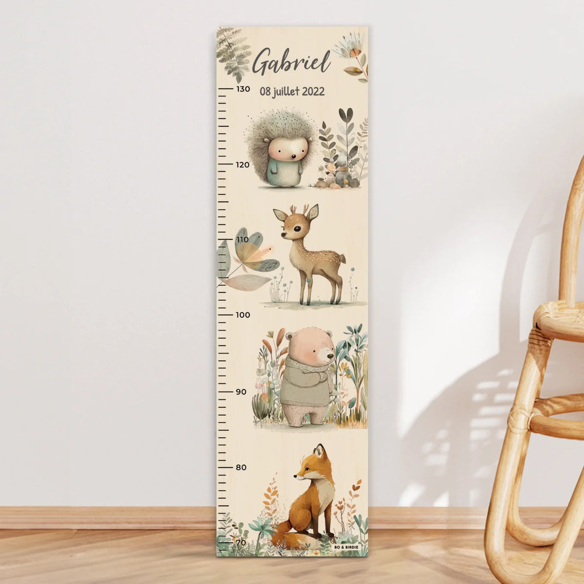 Toise personnalisée « Animaux de la forêt » market_france