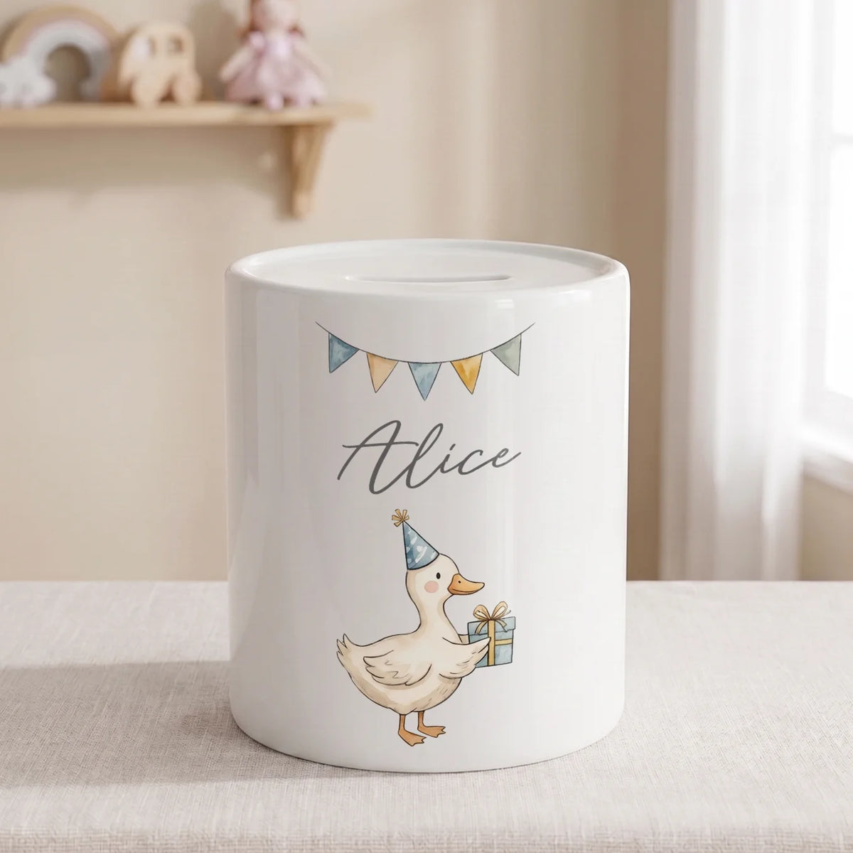 Tirelire en céramique personnalisée "Aquarelle" market_france
