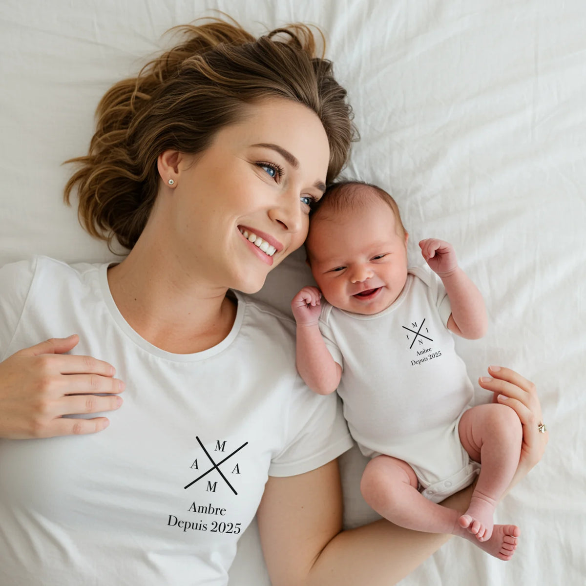 Duo assorti personnalisé Maman & Bébé « Maman - Mini » — Vue 3 market_france
