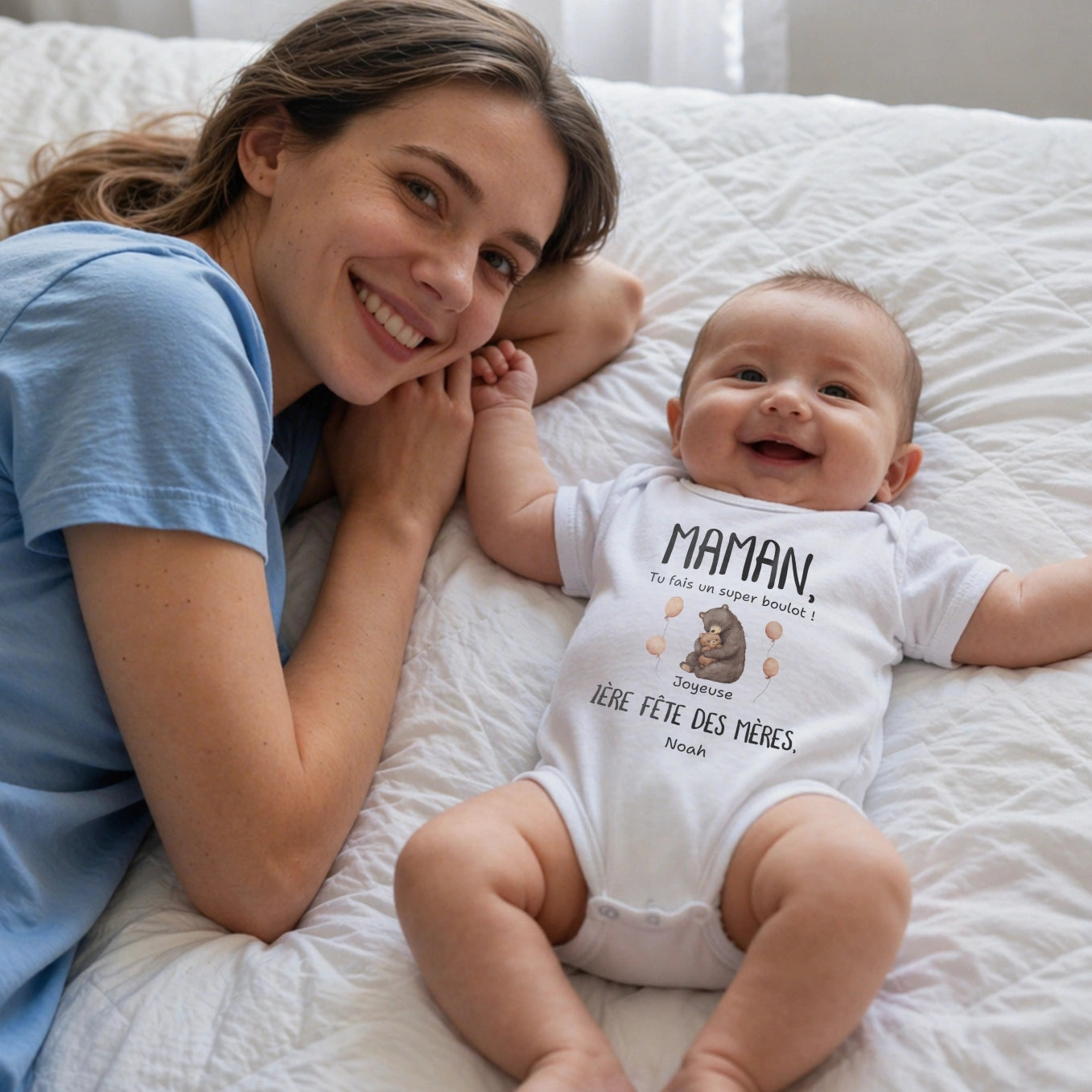 Body bébé personnalisé « Ourson »