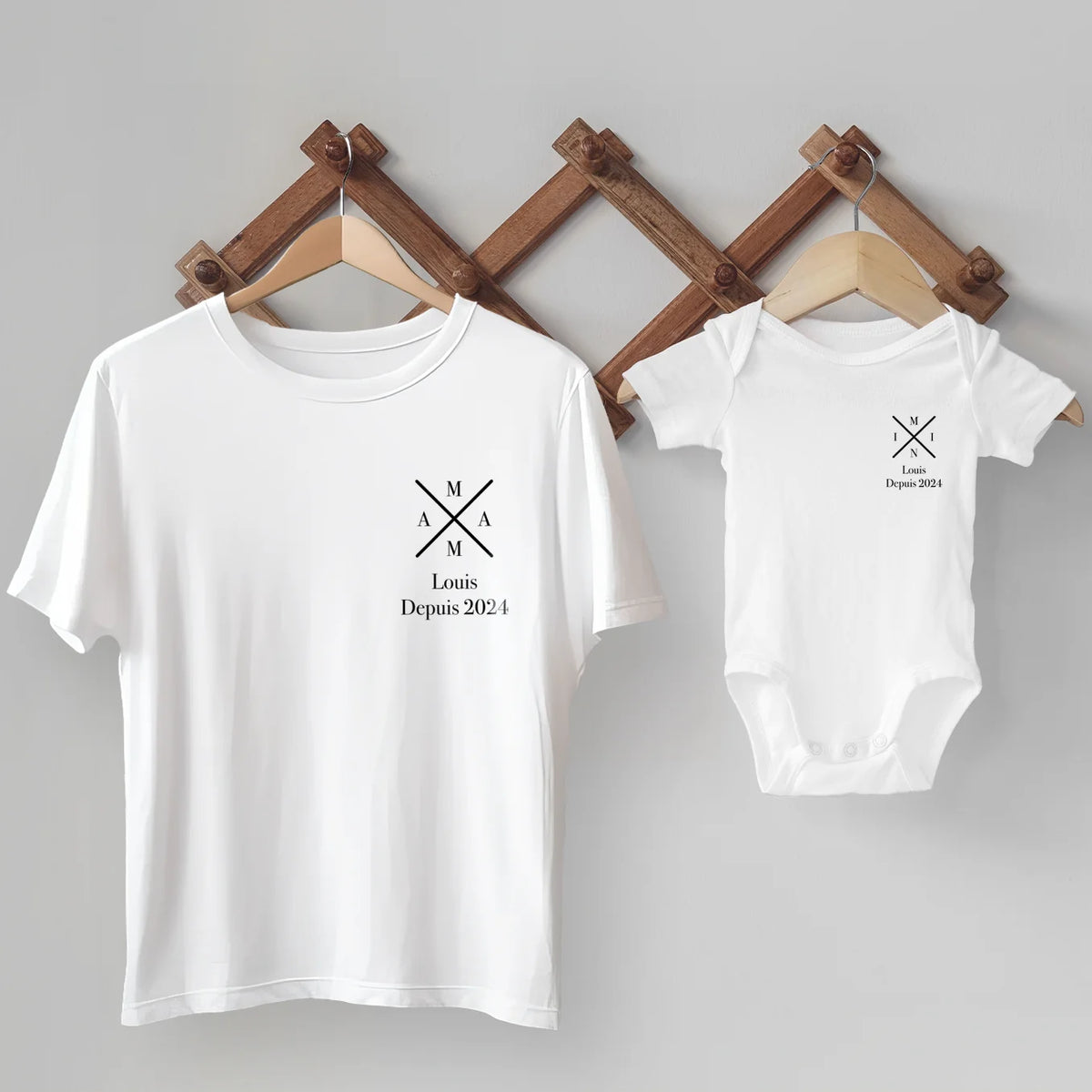 Duo assorti personnalisé Maman & Bébé « Maman - Mini » — Vue 4 market_france