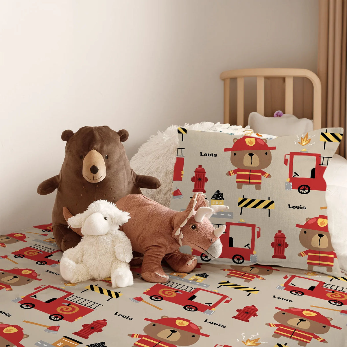 Parure de lit personnalisée pour enfant « Pompiers » — Vue 3 market_france