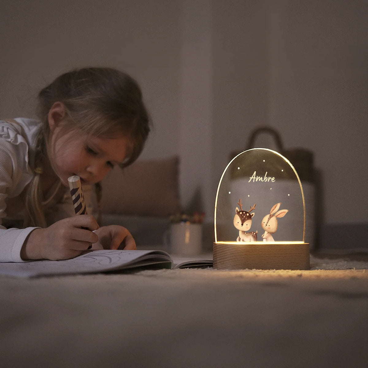 Veilleuse personnalisée « Animaux préférés »