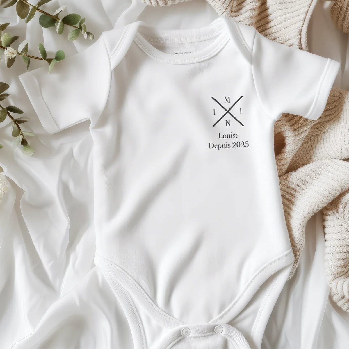 Duo assorti personnalisé Papa & Bébé « Papa - Mini » — Vue 10 market_france