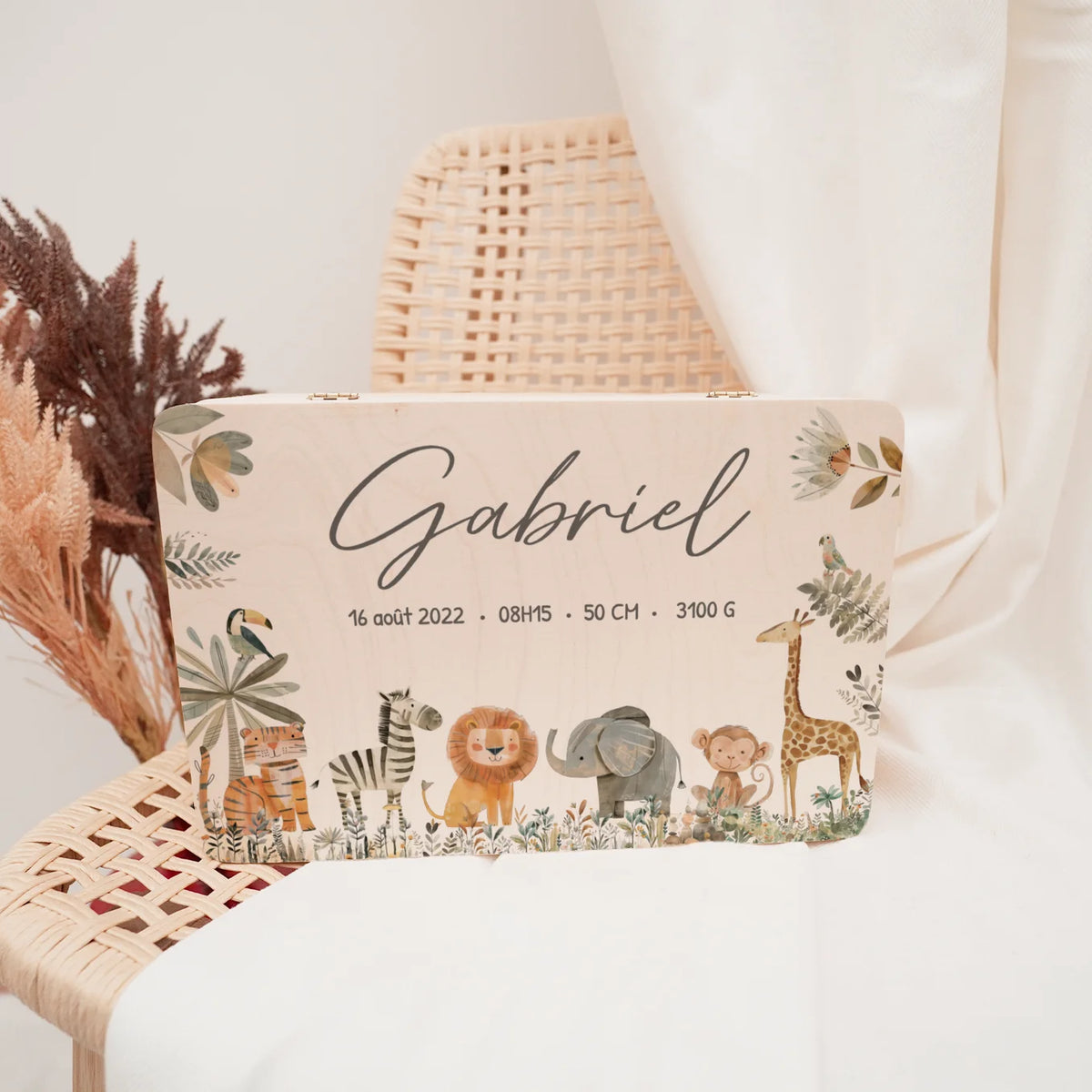 Boîte à souvenirs personnalisée « Animaux de safari » — Vue 5 market_france