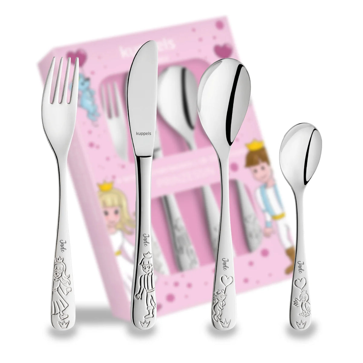 Couverts enfants Amefa personnalisés « Princesse » — Vue 5 market_france
