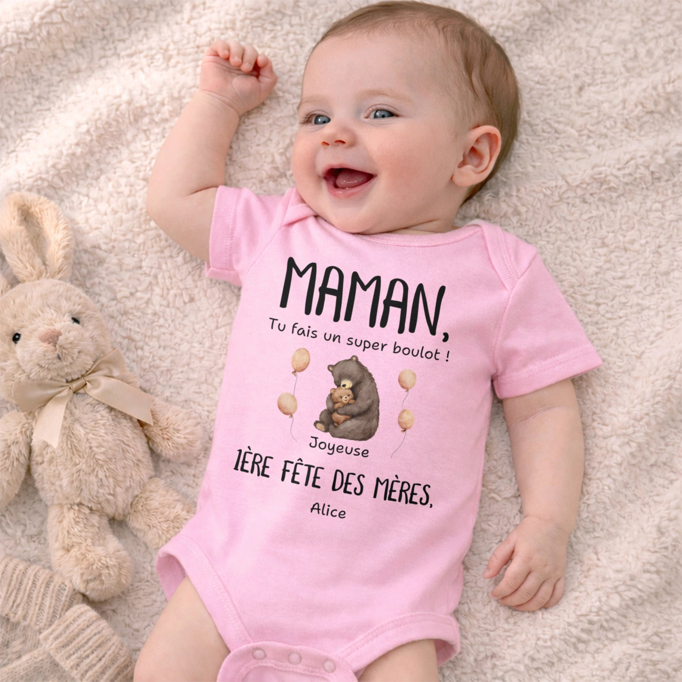 Body bébé personnalisé « Ourson »