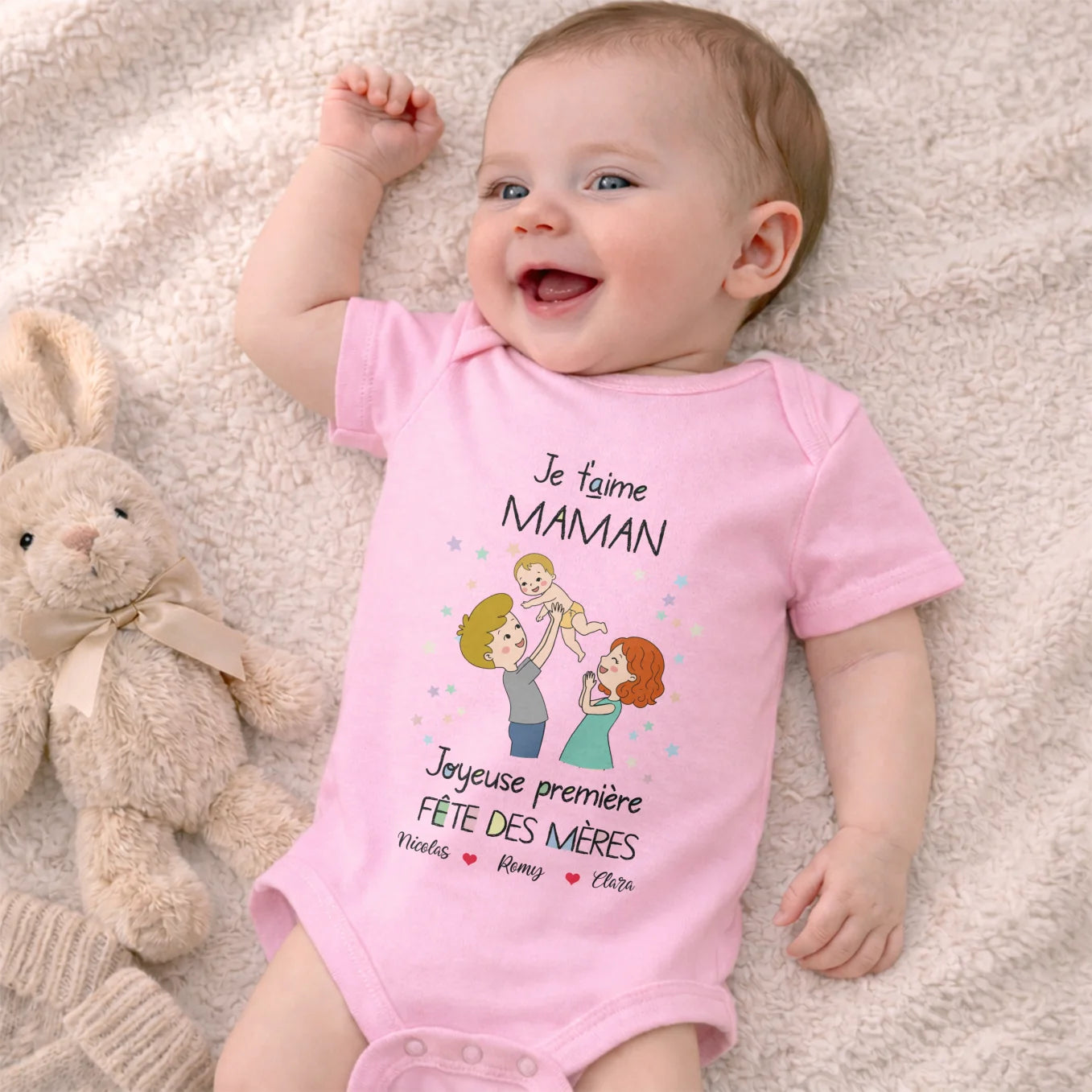 Body bébé personnalisé « Je t’aime »