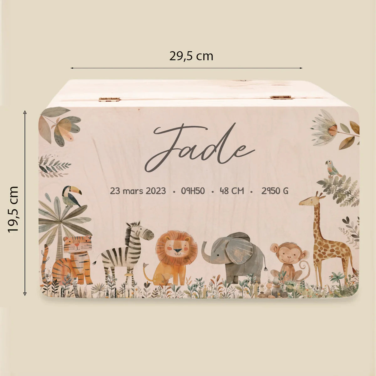 Boîte à souvenirs personnalisée « Animaux de safari » — Vue 9 market_france