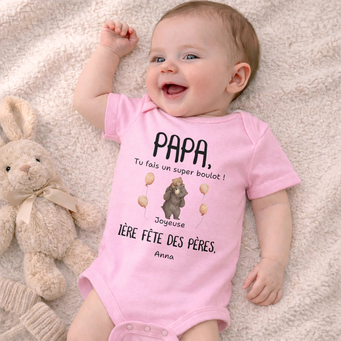 Body bébé personnalisé « Ourson »