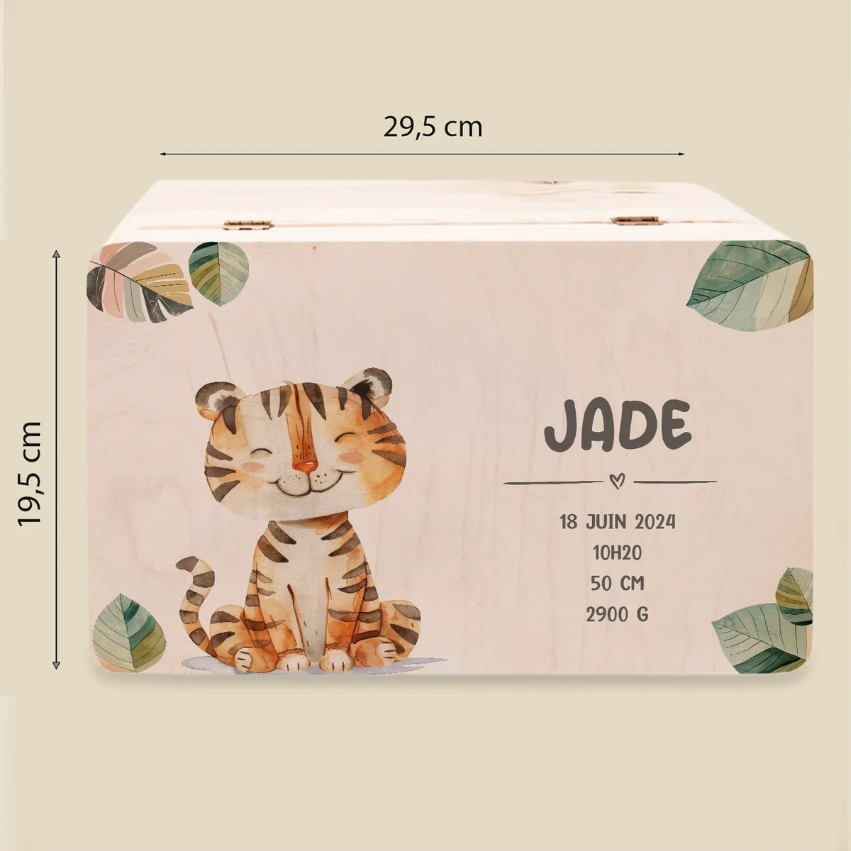 Boîte à souvenirs en bois personnalisée « Animal préféré » — Vue 8 market_france