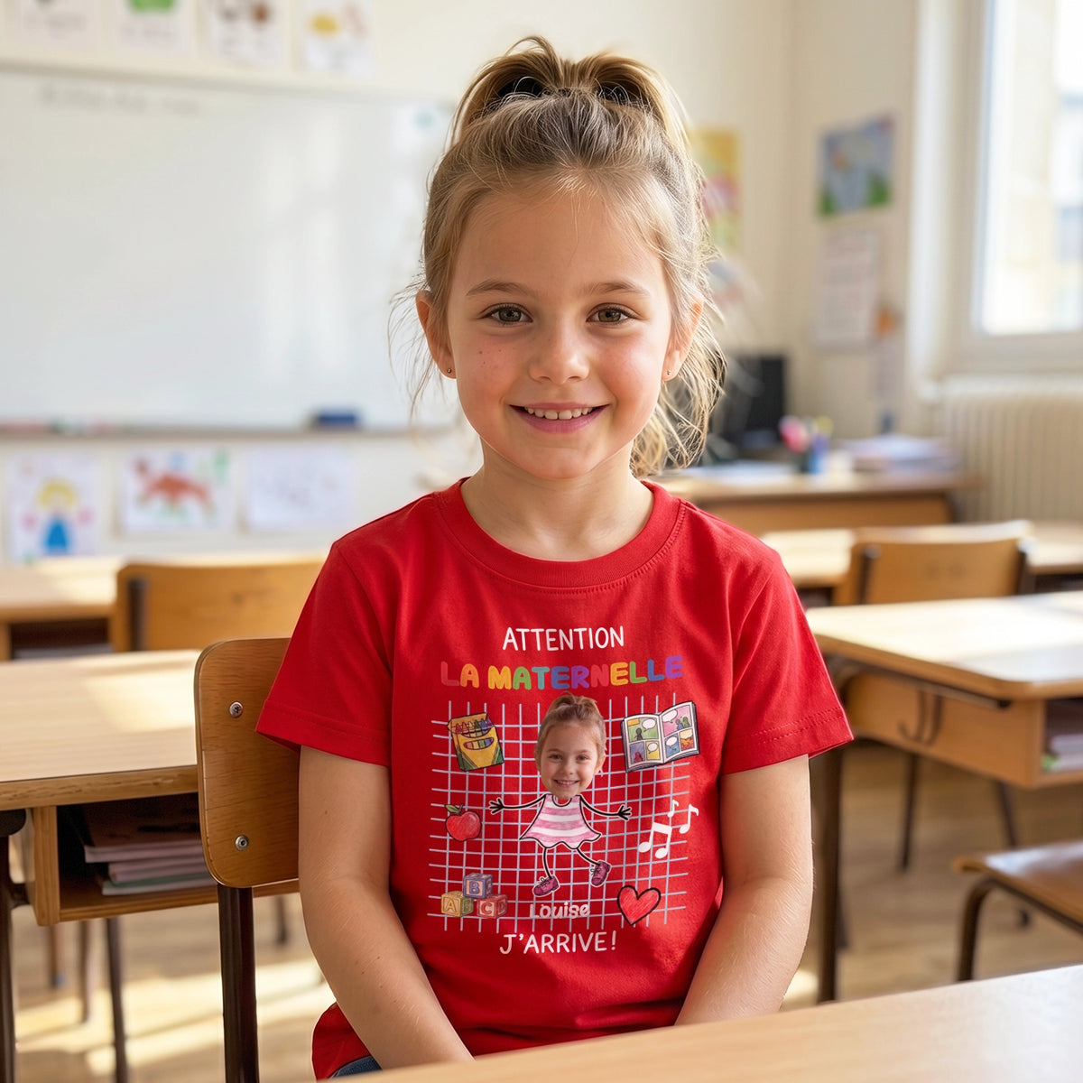 T-shirt enfant personnalisé « La Maternelle »