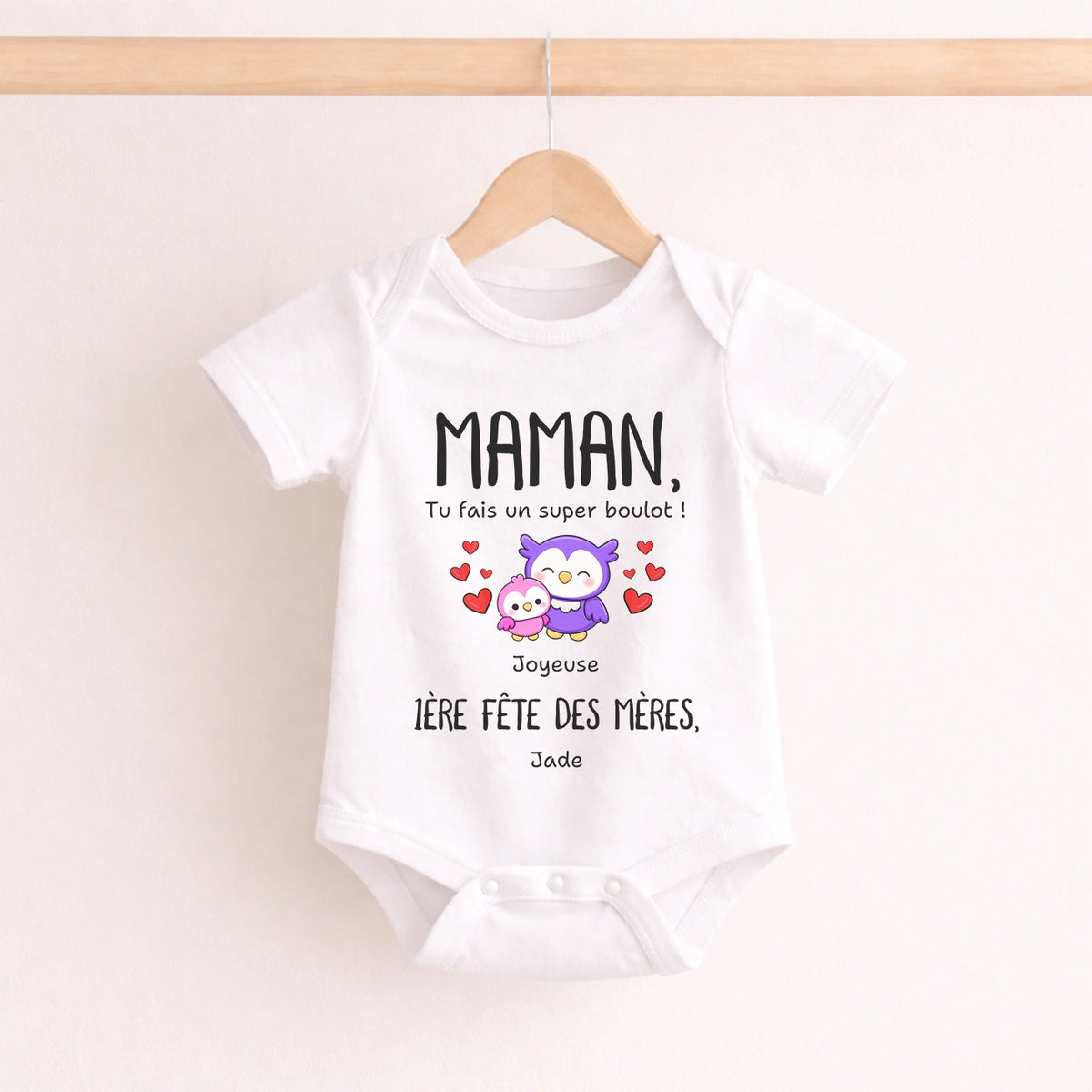 Body bébé personnalisé « Fête des Mères » — Vue 5 market_france