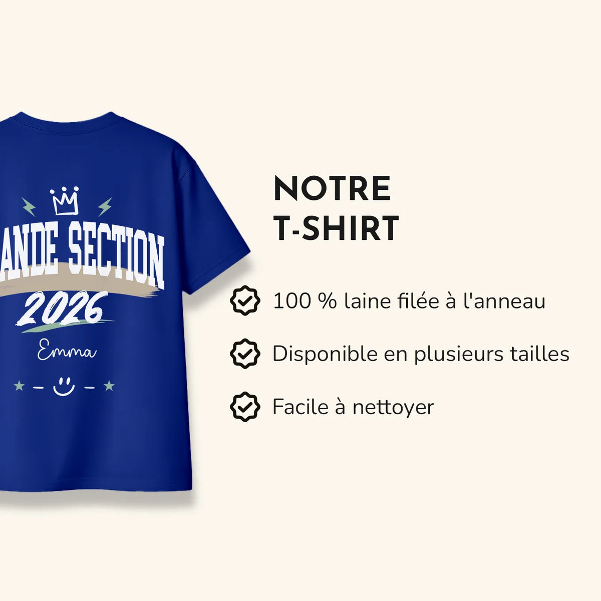 T-shirt personnalisé "Écolier" — Vue 7 market_france