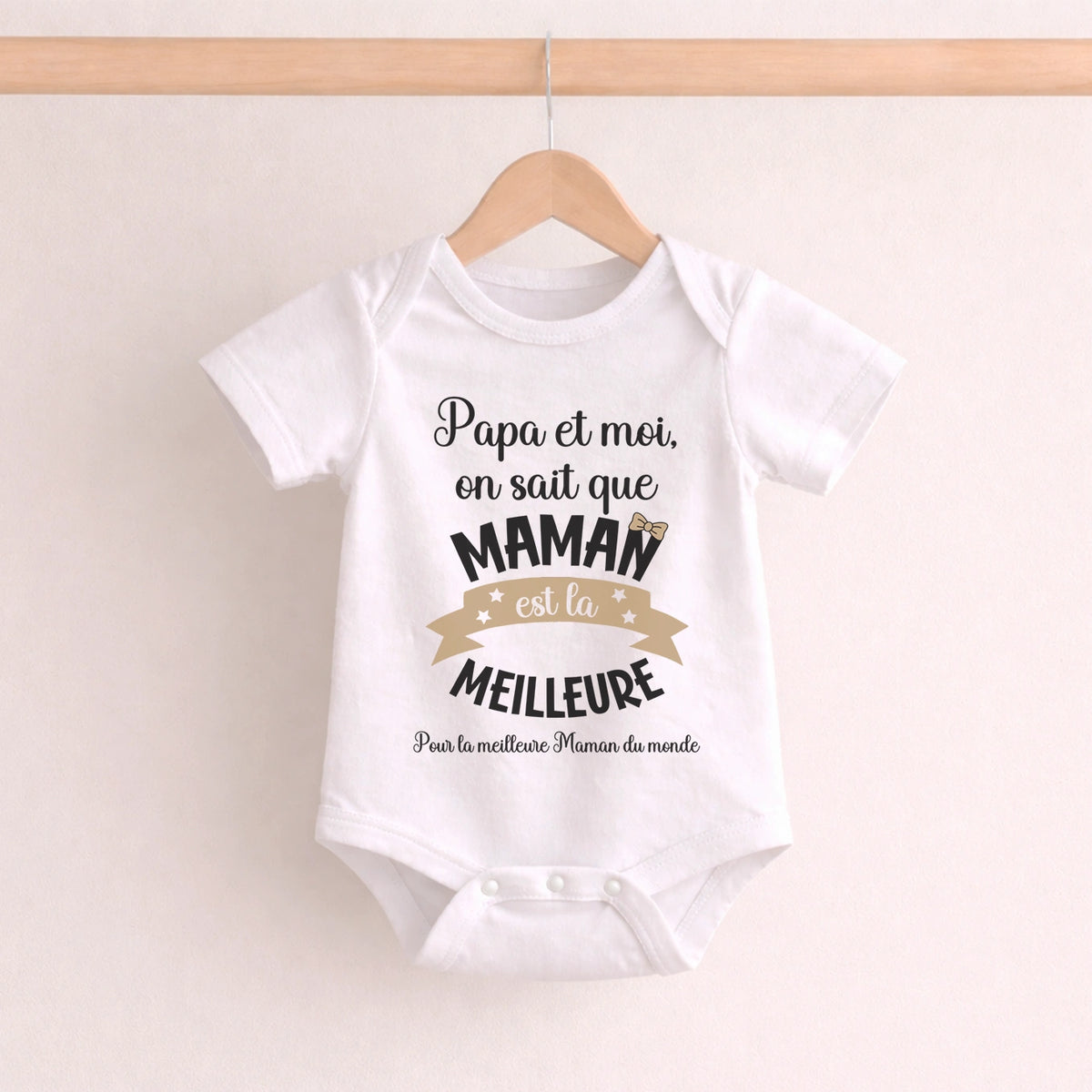 Body bébé personnalisé « Maman, la meilleure » — Vue 6 market_france