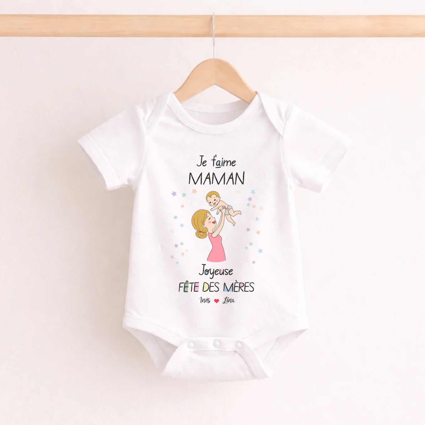 Body bébé personnalisé « Je t’aime »