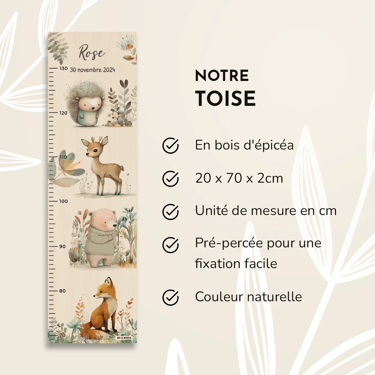Toise personnalisée « Animaux de la forêt » — Vue 7 market_france