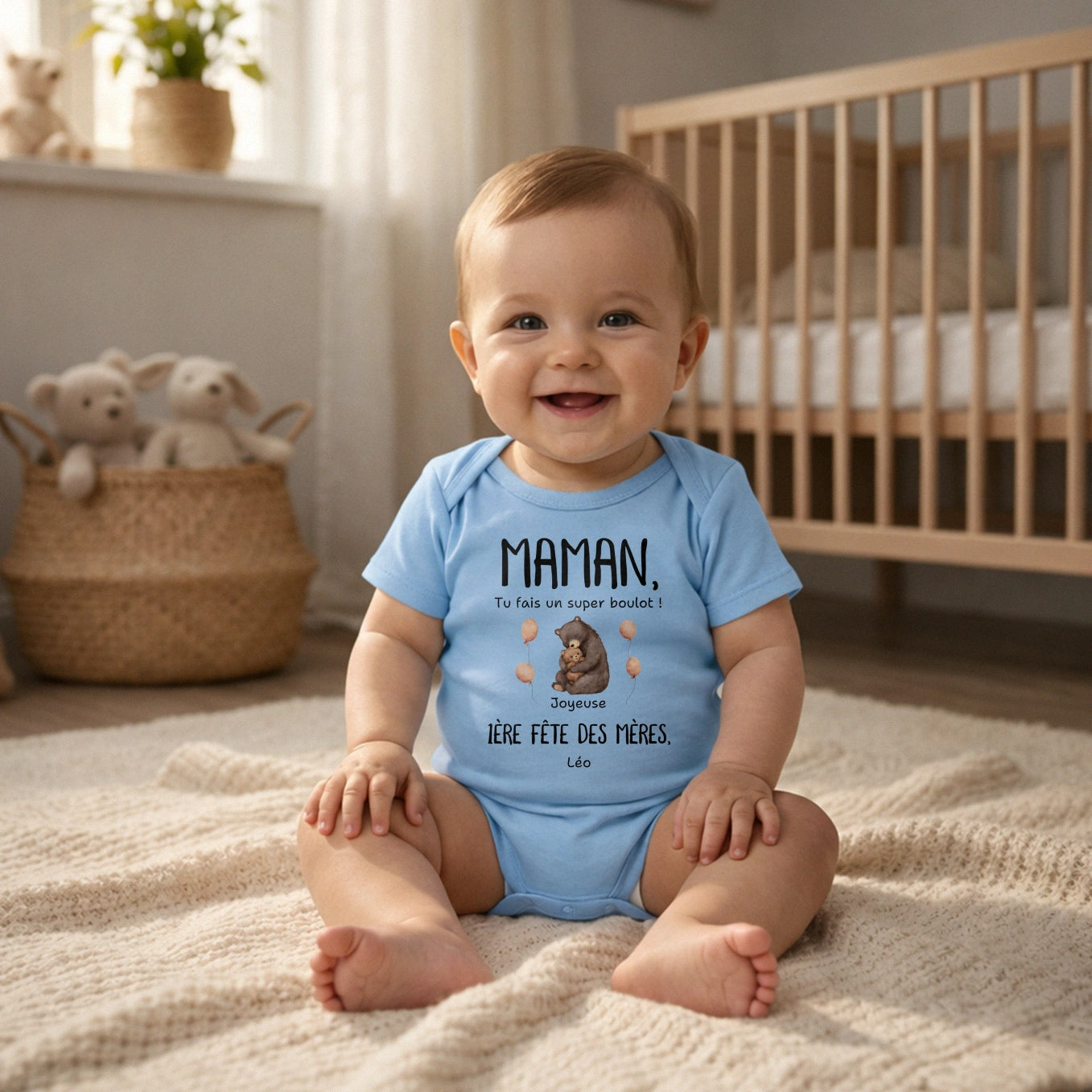 Body bébé personnalisé « Ourson »