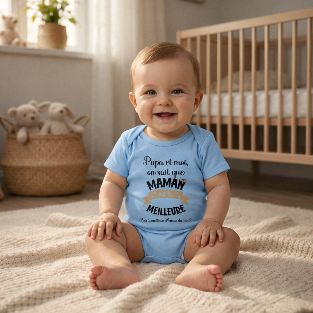 Body bébé personnalisé « Maman, la meilleure » — Vue 10 market_france