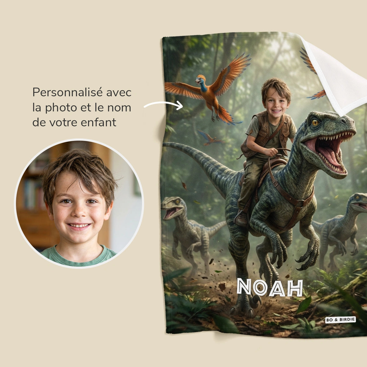 Plaid personnalisé « Dino » — Vue 8 market_france