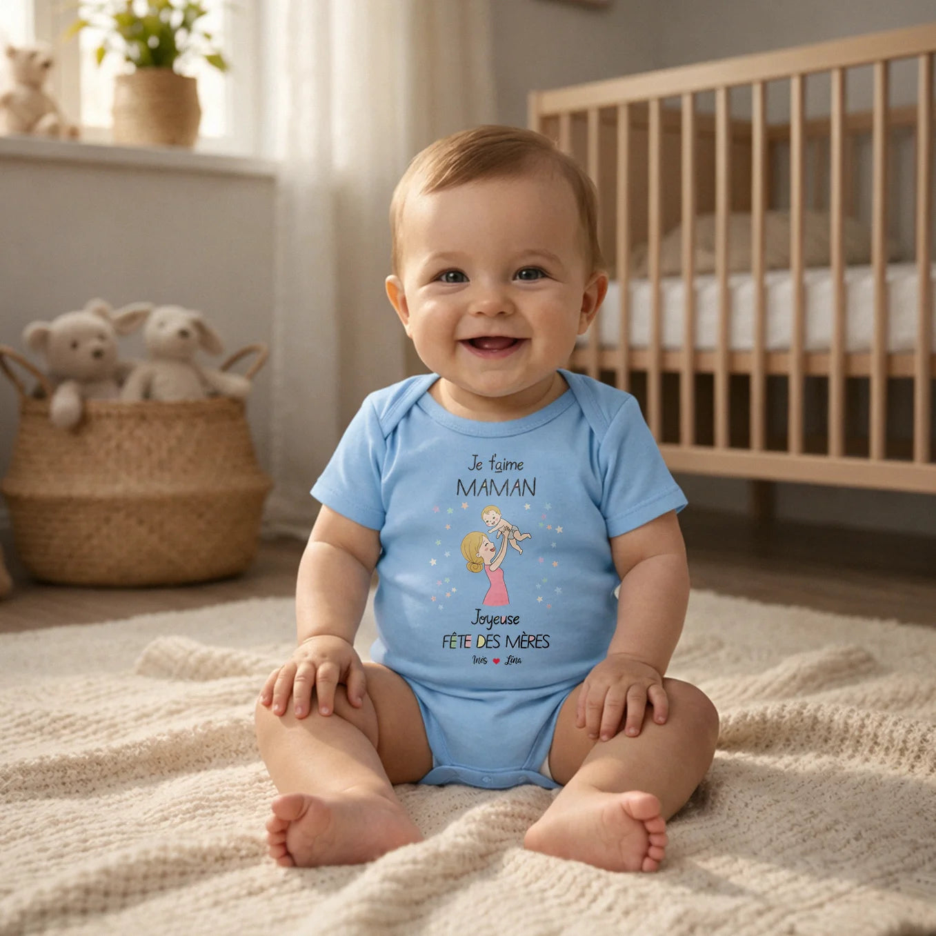 Body bébé personnalisé « Je t’aime »