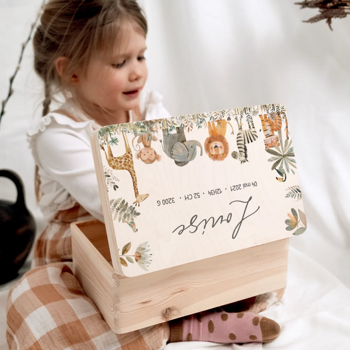 Boîte à souvenirs personnalisée « Animaux de safari » — Vue 6 market_france