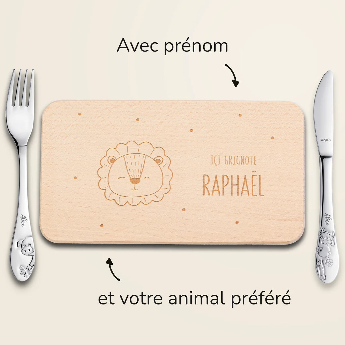 Petit plateau pour goûter personnalisé « Gravure » (gratuit) — Vue 4 market_france
