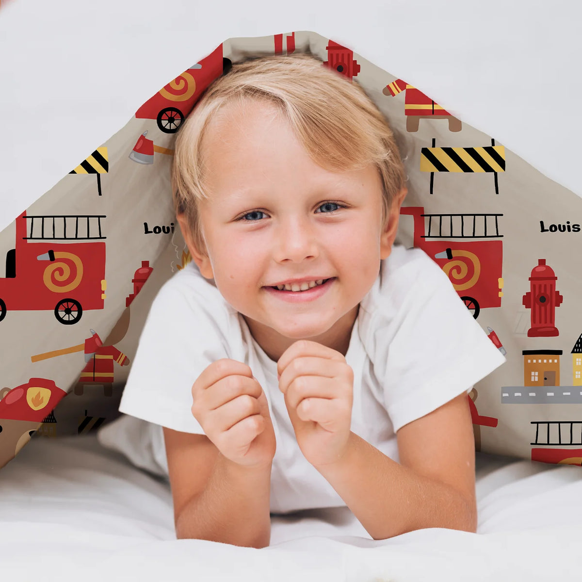 Parure de lit personnalisée pour enfant « Pompiers » — Vue 7 market_france