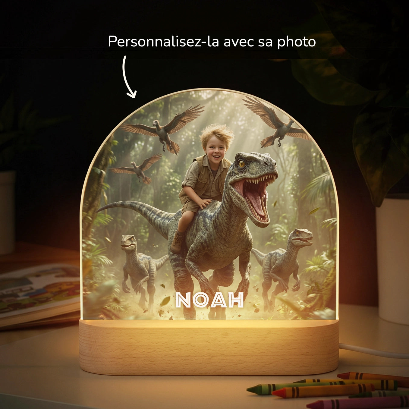 Veilleuse personnalisée "Dino" — Vue 7 market_france