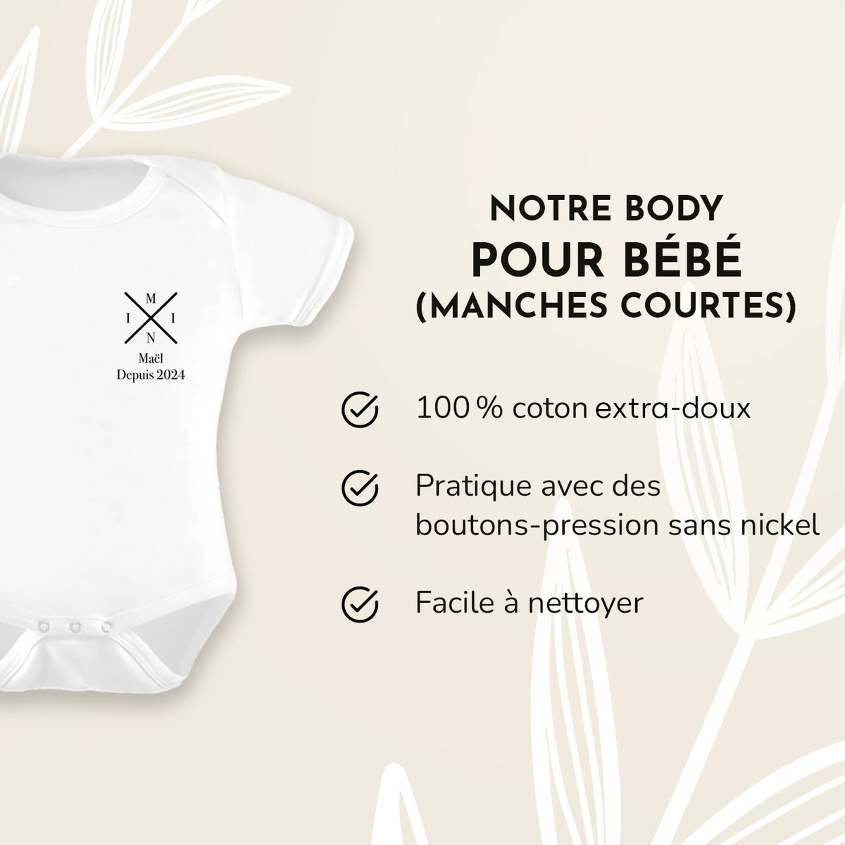 Duo assorti personnalisé Maman & Bébé « Maman - Mini » — Vue 8 market_france