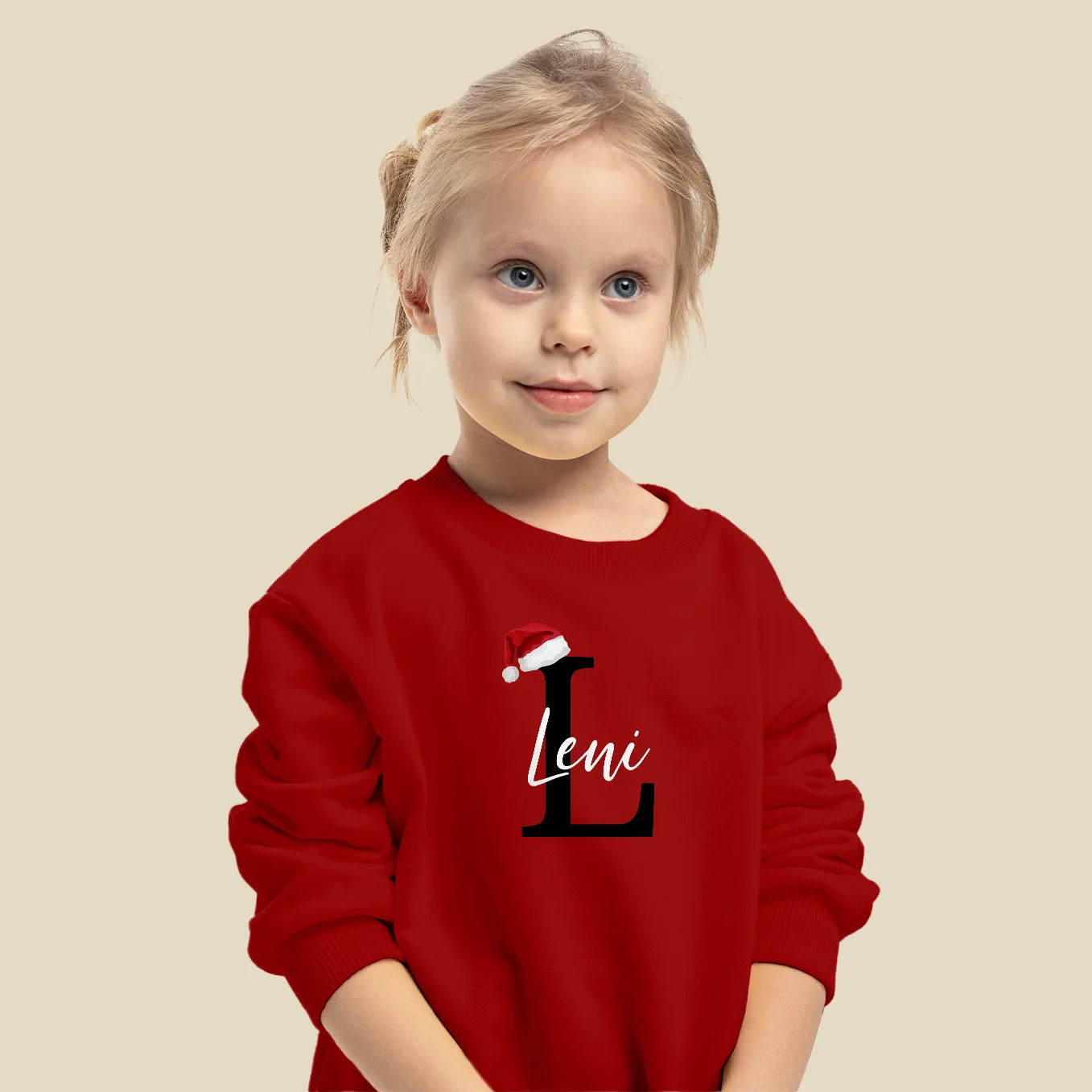 Personalisierter Partnerlook Sweater "Weihnachtsmütze"