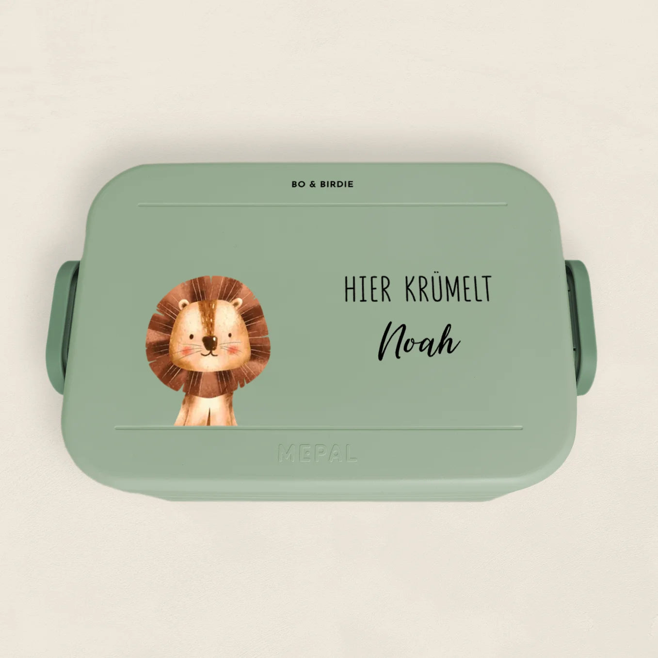 Personalisierte Mepal Brotdose "Hier krümelt"