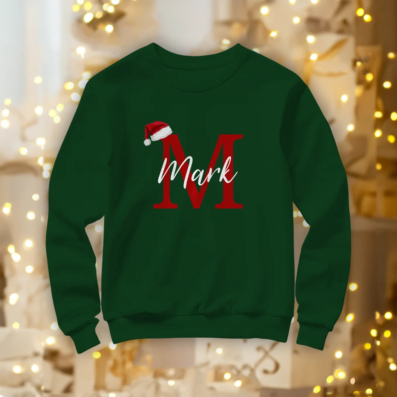 Personalisierter Partnerlook Sweater "Weihnachtsmütze"