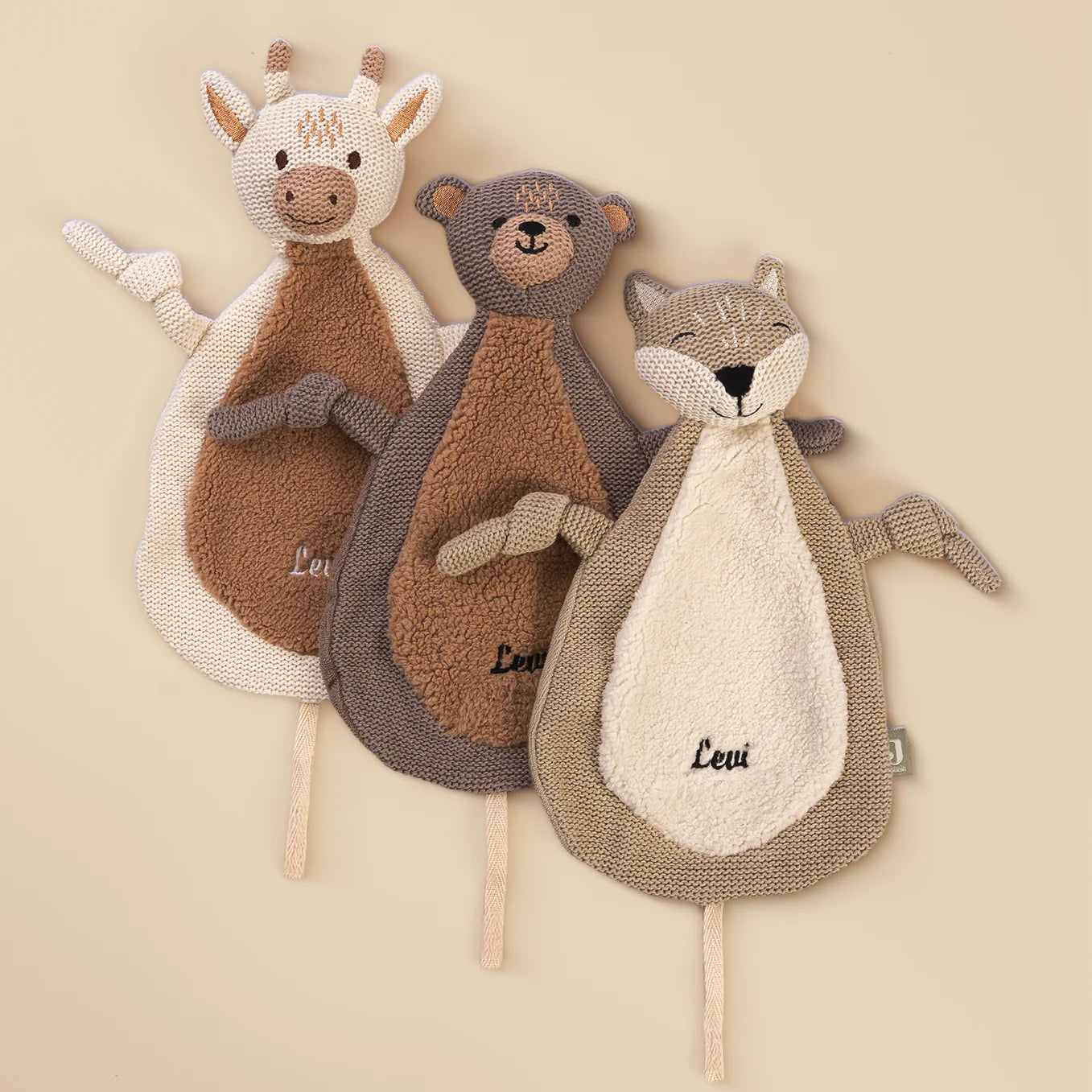 Doudou personnalisé brodé « Animal préféré »