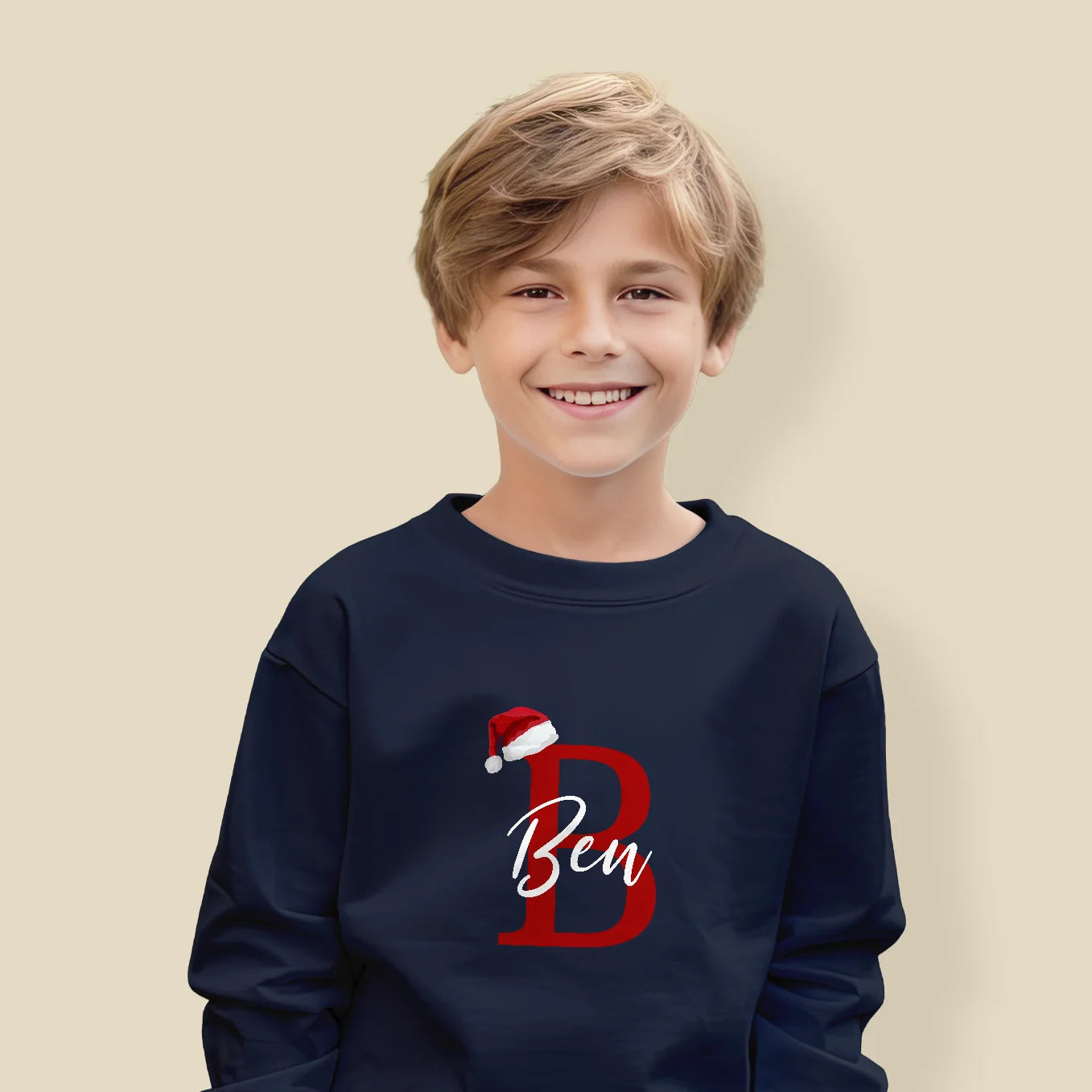 Personalisierter Partnerlook Sweater "Weihnachtsmütze"