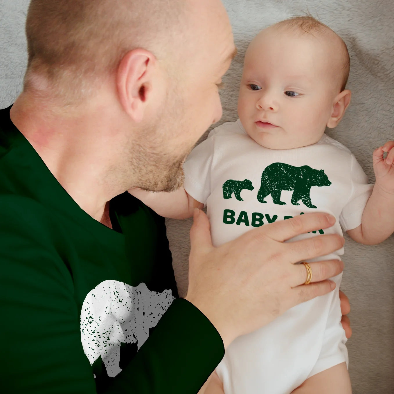 Personalisierter Partnerlook “Papa & Baby Bär”