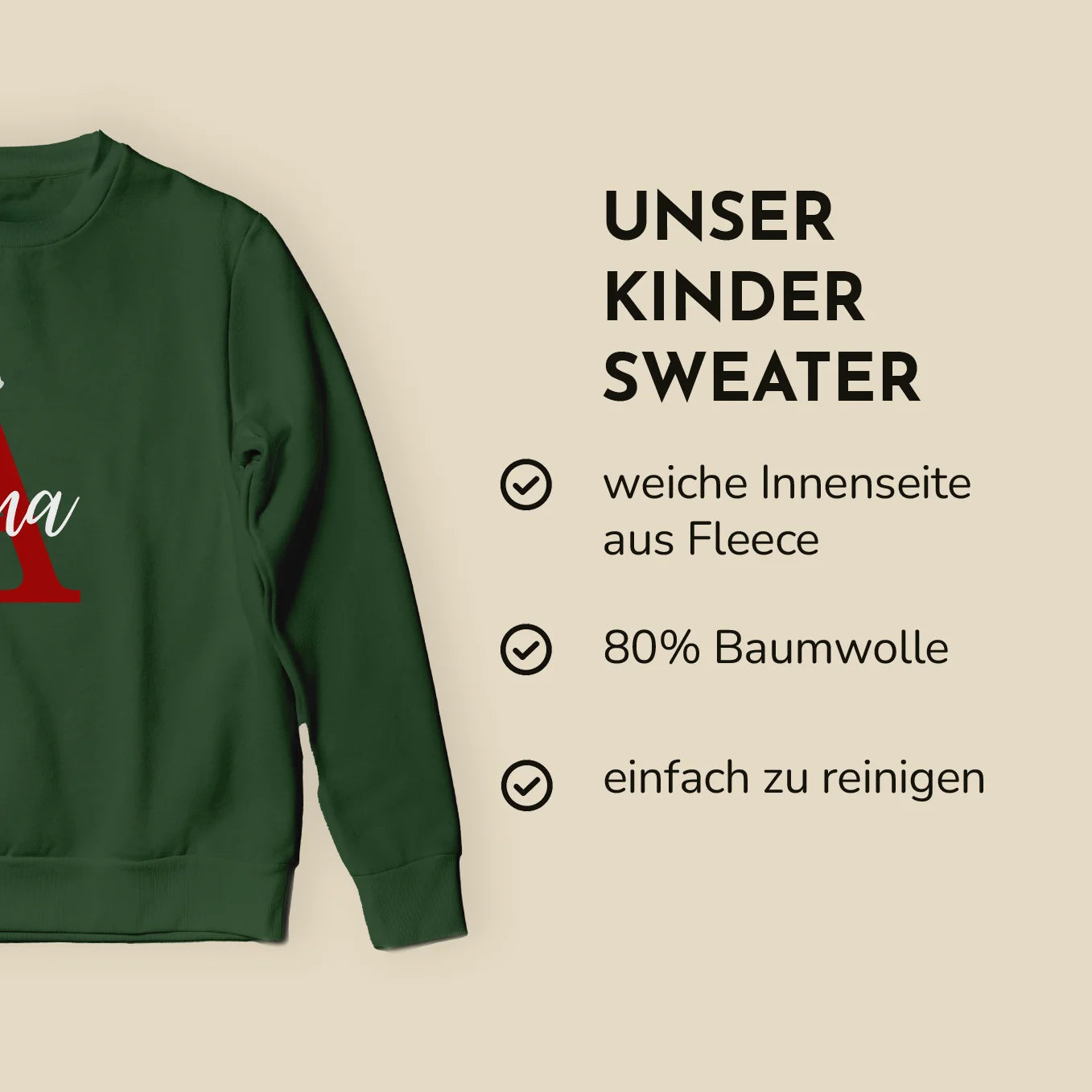 Personalisierter Partnerlook Sweater "Weihnachtsmütze"