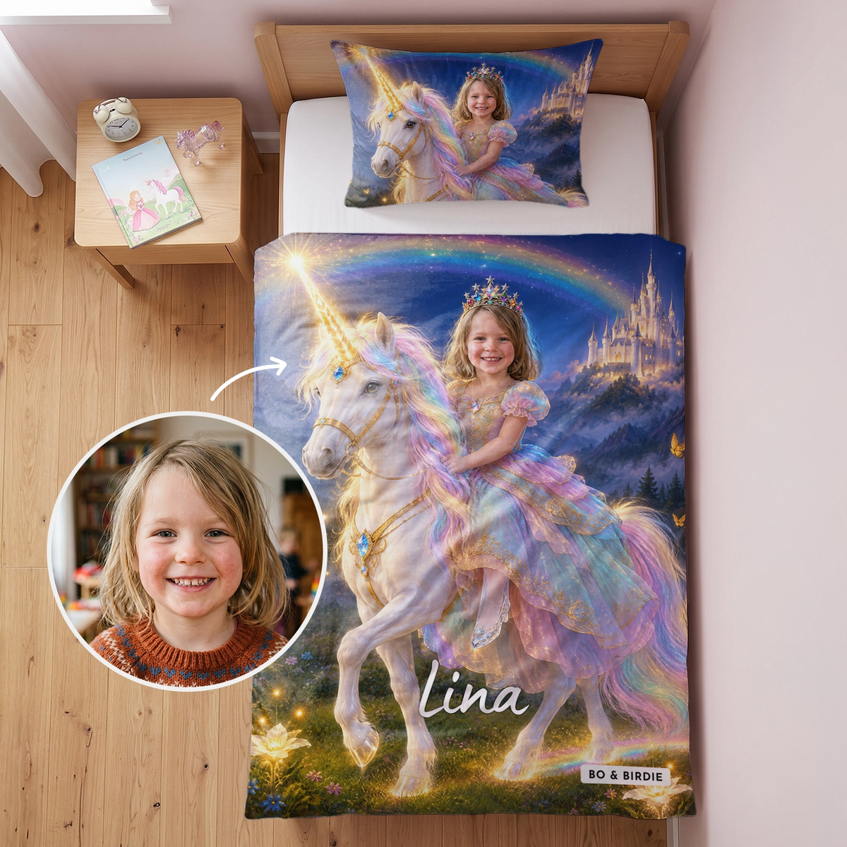 Parure de lit personnalisée "Princesse"