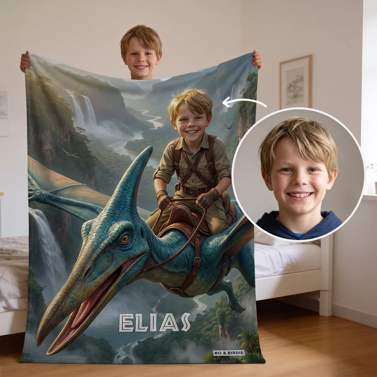 Couverture Personnalisée "Dinosaure Volant"