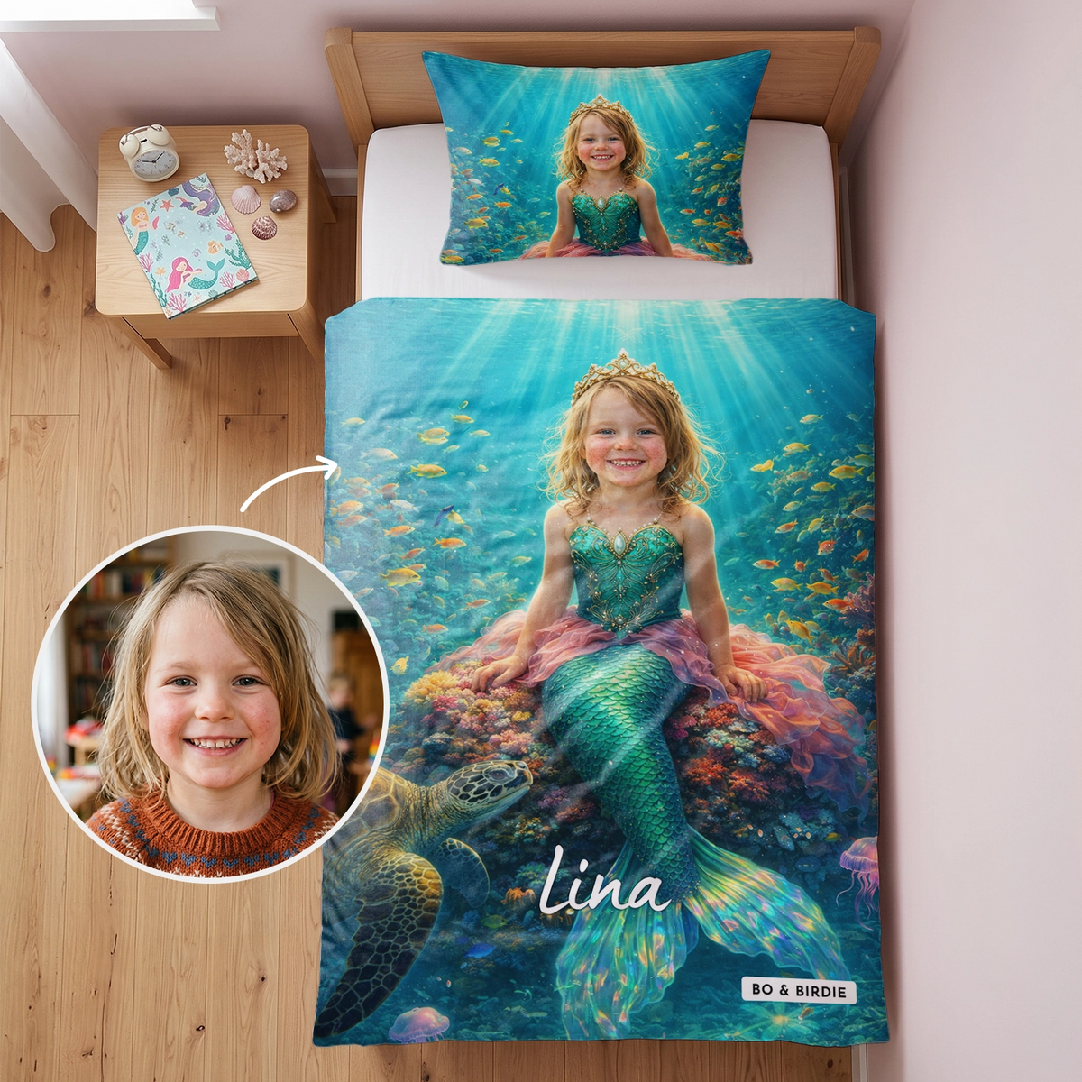 Draps personnalisés "Sirène"