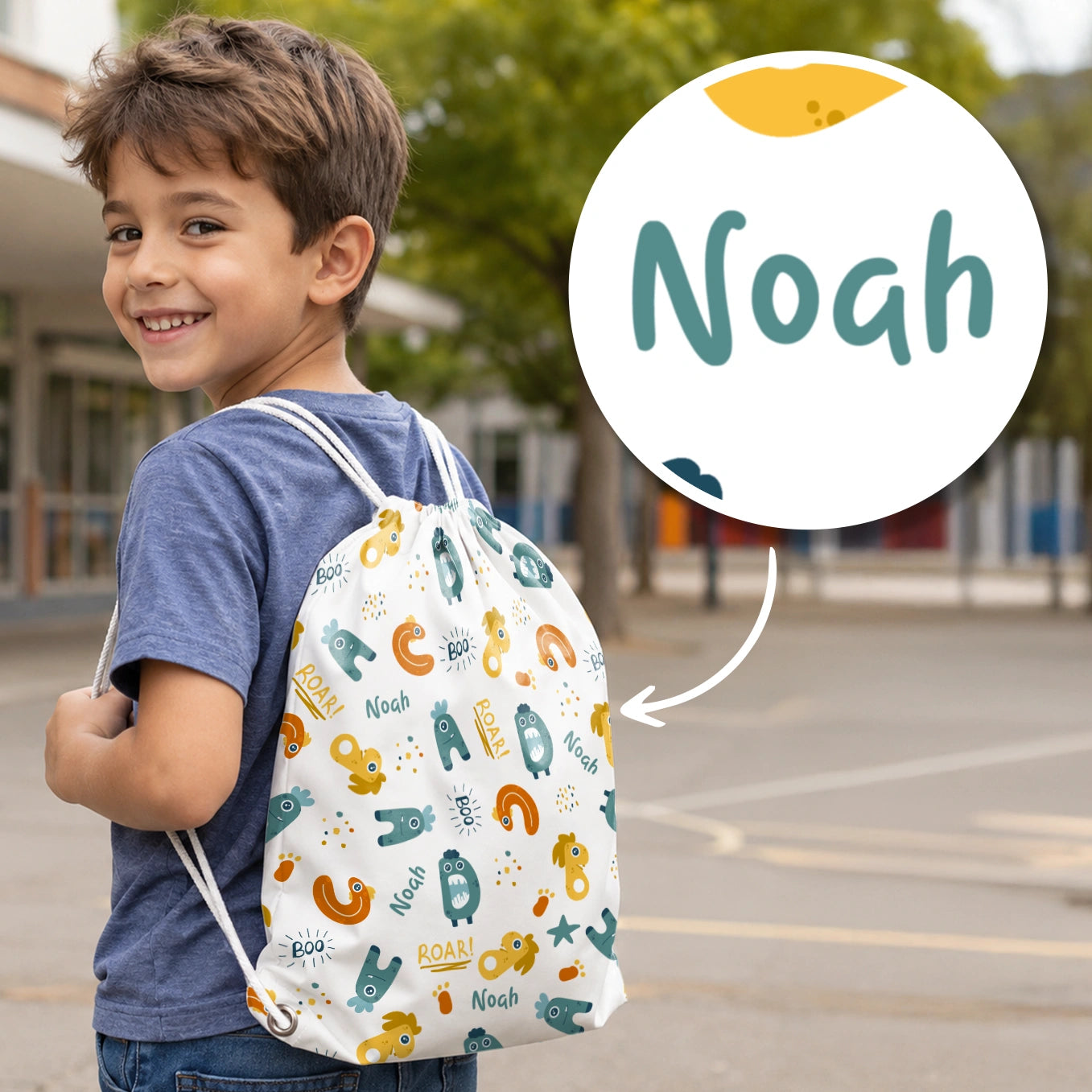 Sac de sport personnalisé « Petits monstres »
