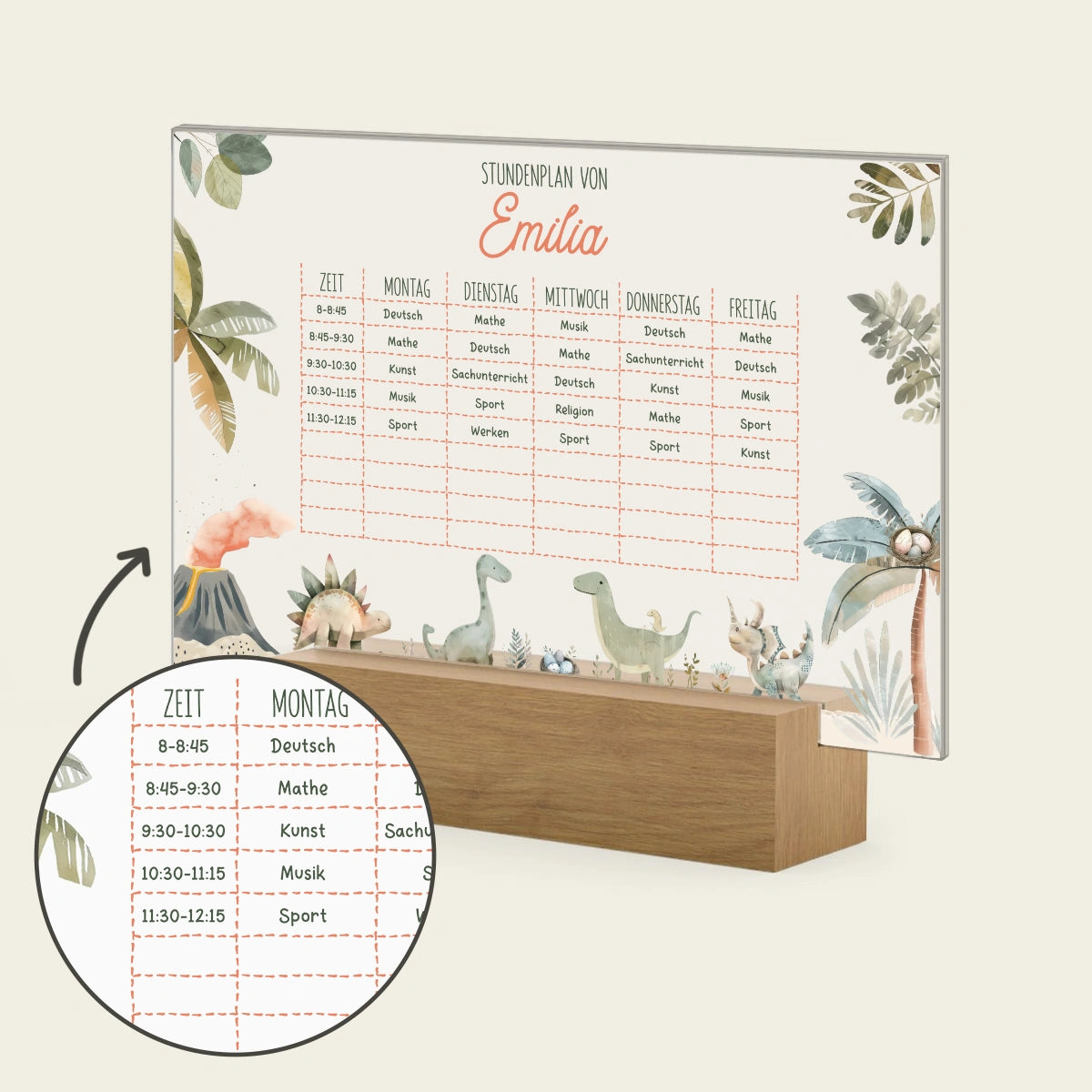 Horaire des dinosaures
