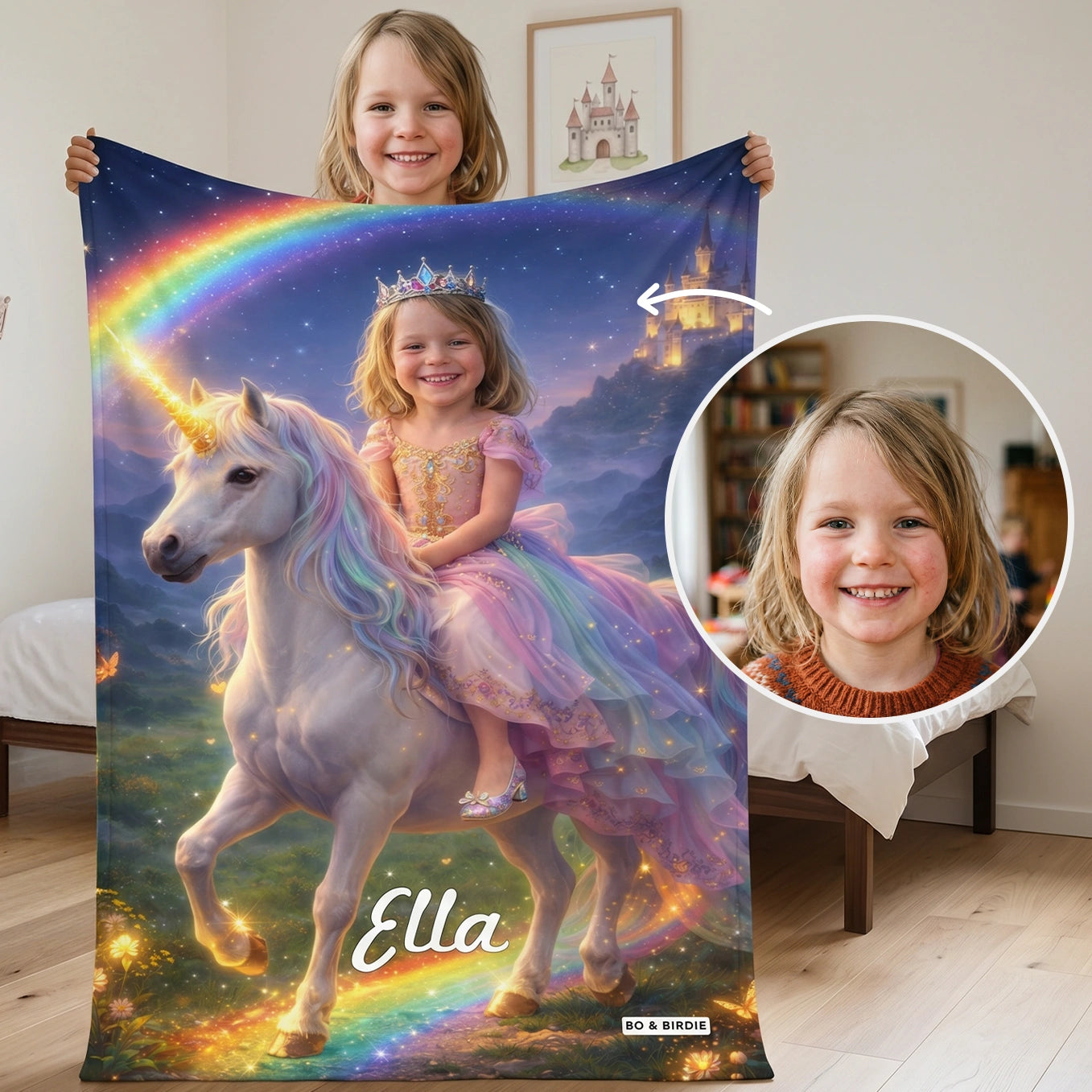 Plaid personnalisé « Princesse »